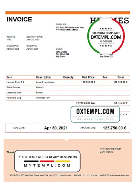 hermes invoice|ricoh invoice Hermes courier.